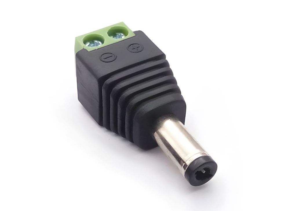 DC Power 2.5mm Male Plug Terminal Block