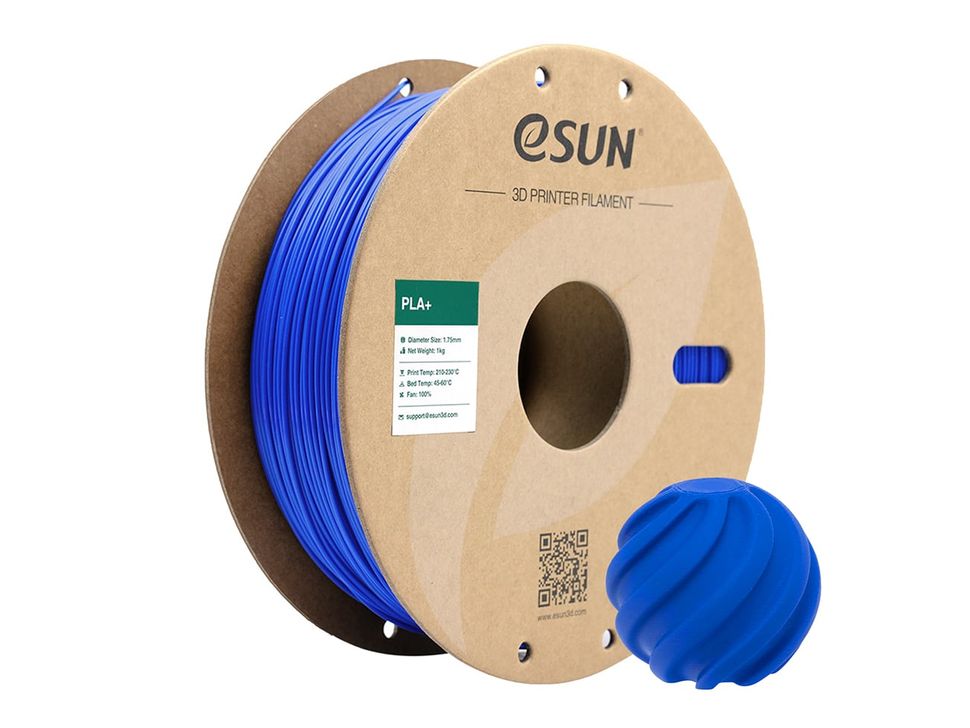 eSUN PLA+ 1.75mm 3D Printer Blue Filament