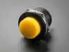 6mm Panel Mount Momentary Push Button - Yellow