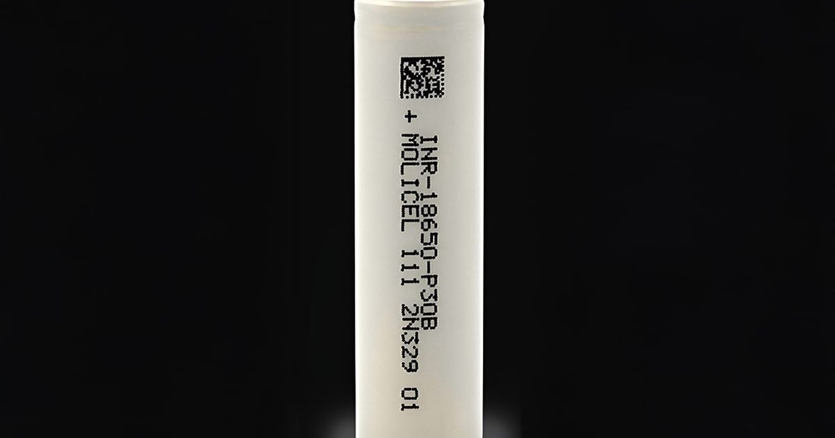 Molicel INR18650-P30B 3.6V 3000mAh Lithium-Ion Battery