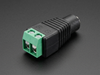 2.5mm DC Power Female Jack Adapter to Terminal Block - Back