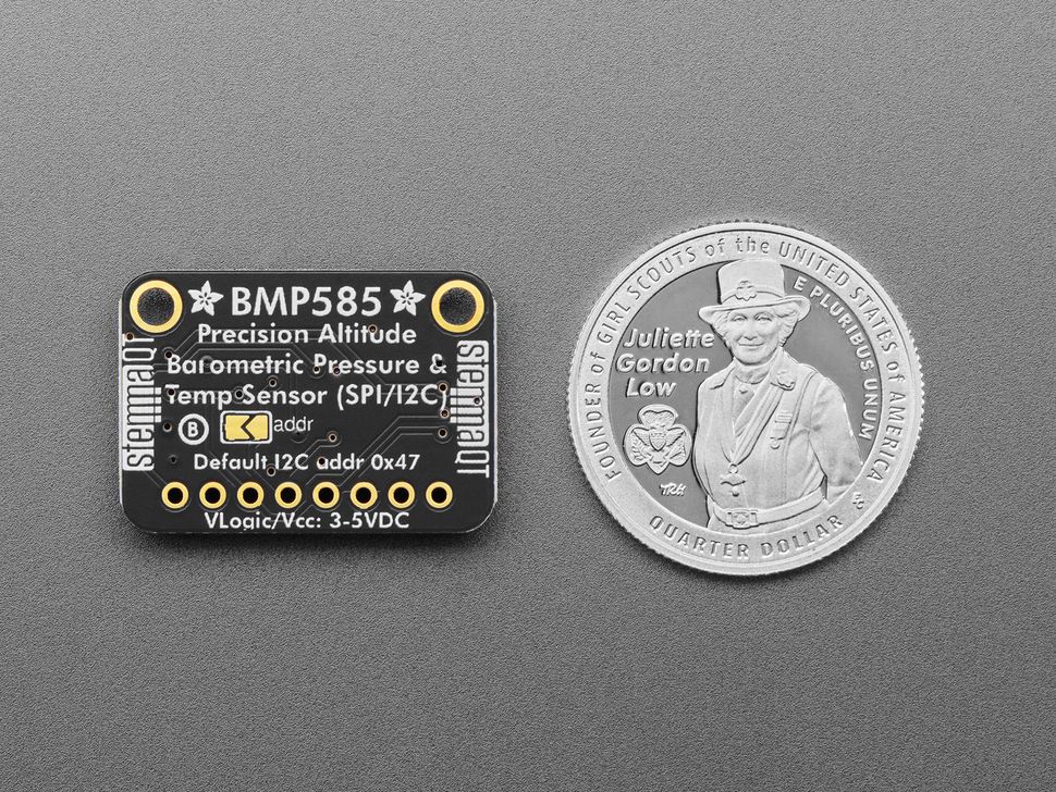 Image for Adafruit BMP585 Ported I2C/SPI Temp Pressure Sensor - STEMMA QT