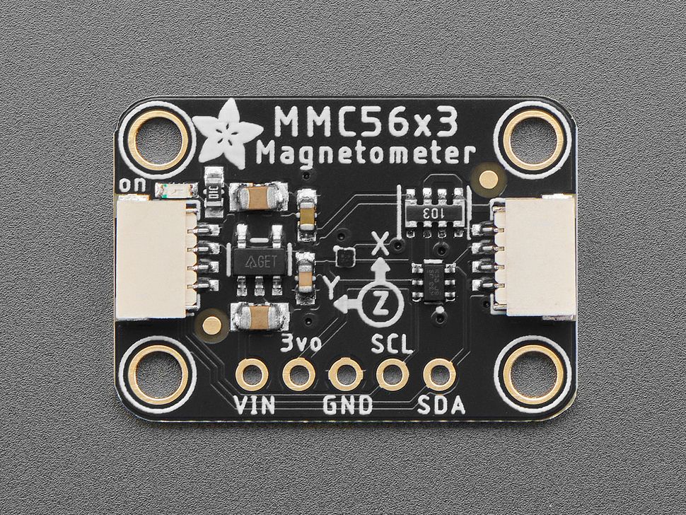 Image for Adafruit MMC5603 Triple-Axis Magnetometer Sensor - STEMMA QT/Qwiic