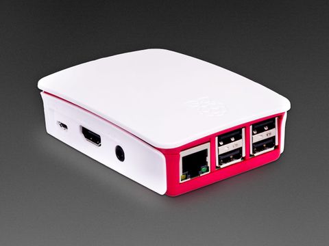 Raspberry Pi 3 Model B+ Case                Red & WhiteView image 1