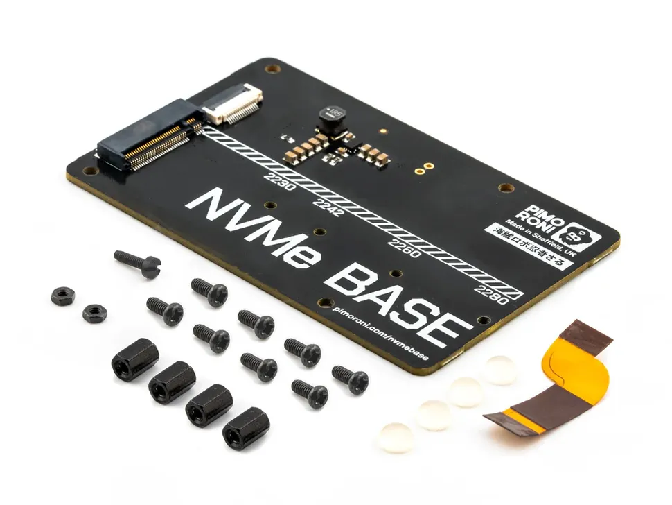 NVMe Base PCIe Extension Hat for Raspberry Pi 5