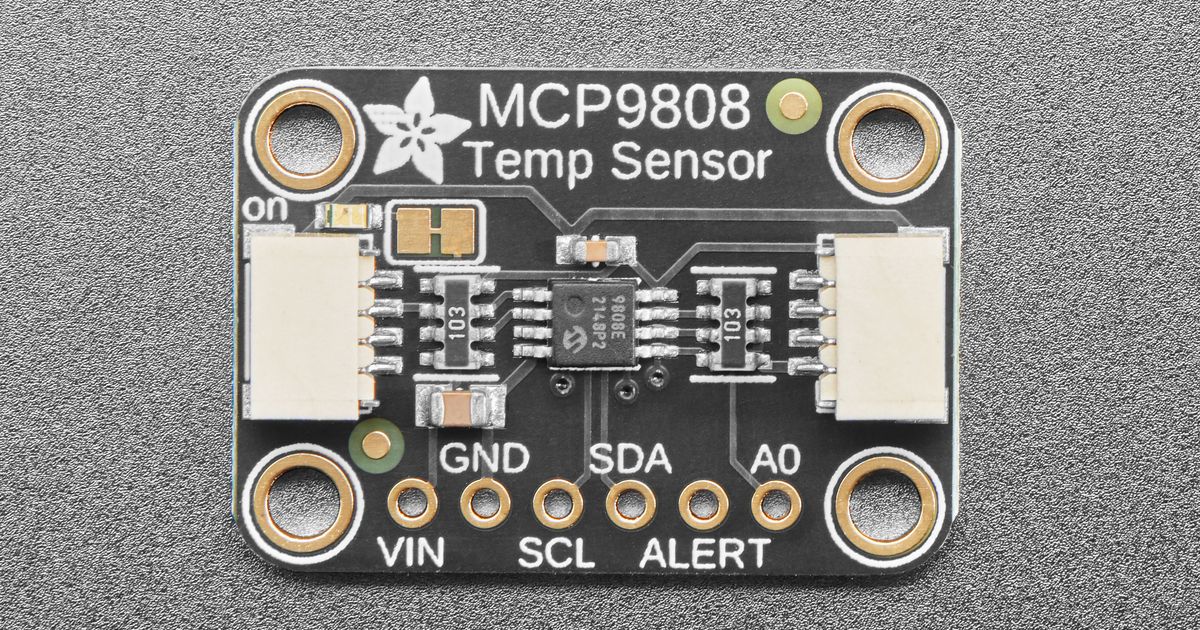 Adafruit MCP9808 High Accuracy I2C Temperature Sensor Breakout ...