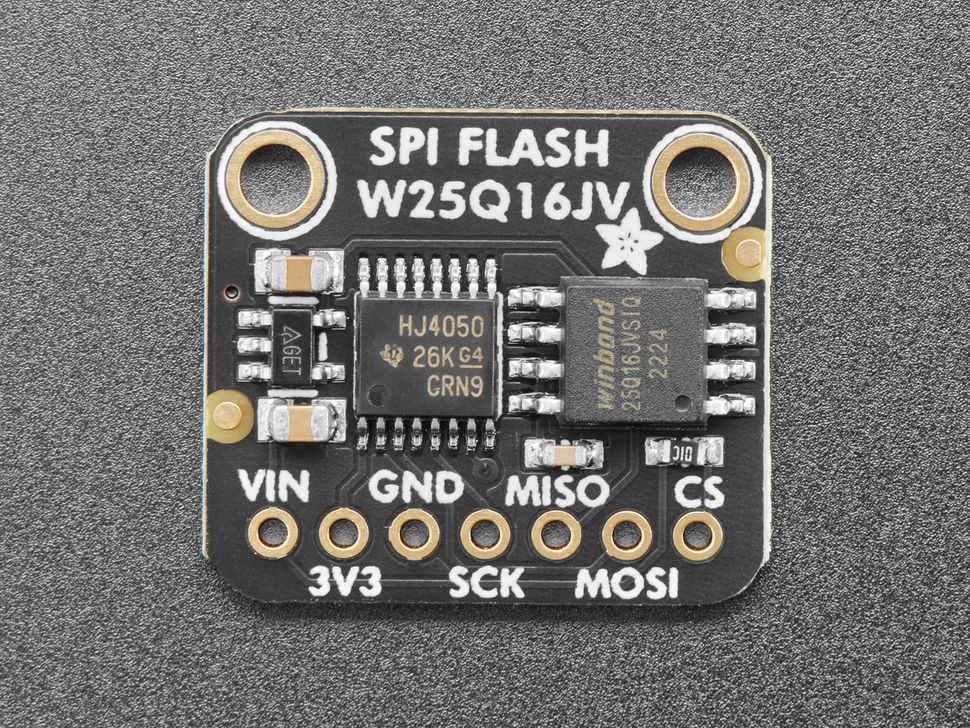 Image for Adafruit W25Q16 SPI Flash Breakout - 16Mbit 2MB