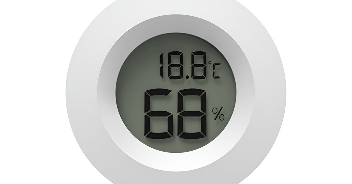 TPM-40 Temperature and Humidity Meter with Round Panel Mount LCD ...