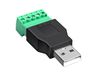 USB-A Male Plug Terminal Block