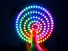 WS2812B 5050 RGB LED Rings in Hand and Illuminated