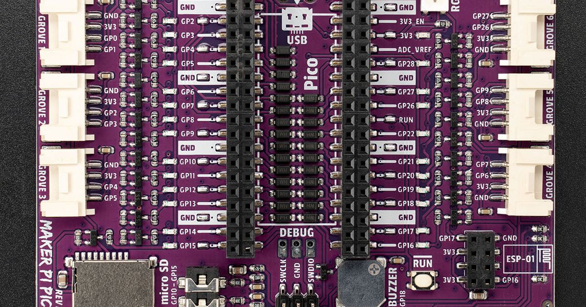 Maker Pi Pico Base For Raspberry Pi Pico | Thingbits Electronics