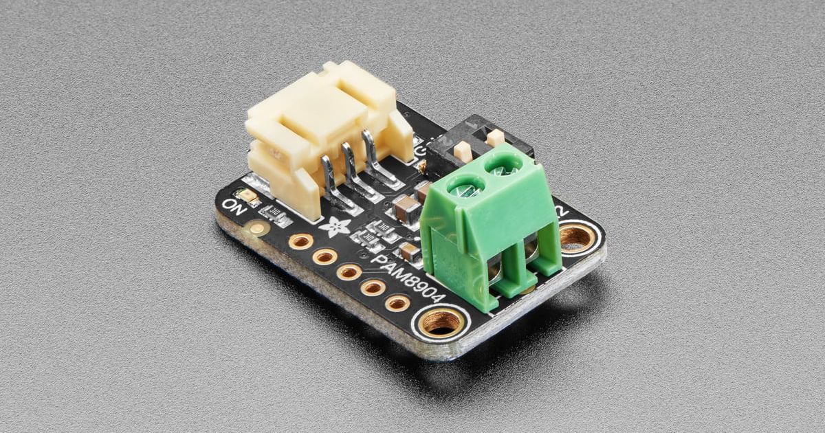 Adafruit PAM8904 STEMMA Piezo Driver Audio Amplifier | Thingbits ...
