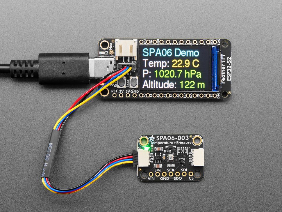 Image for Adafruit SPA06-003 Temp Pressure Sensor Breakout - STEMMA QT