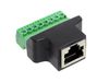 RJ45 Female Socket Connector Terminal Block