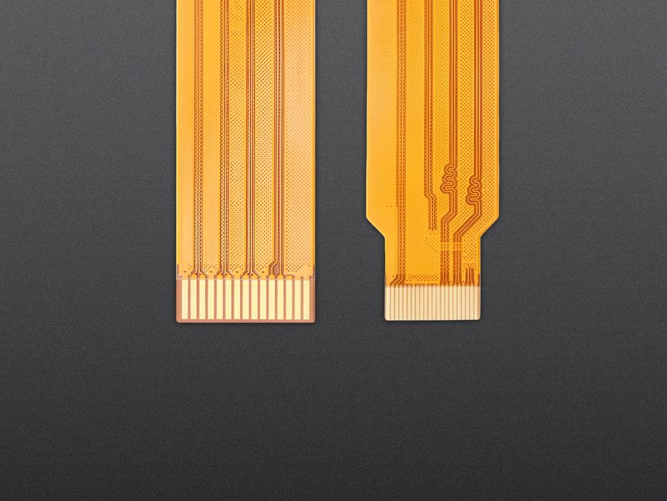 Raspberry Pi 5 FPC Display Cable Zoomed in