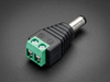DC Power 2.1mm Male Plug with Terminal Block Side