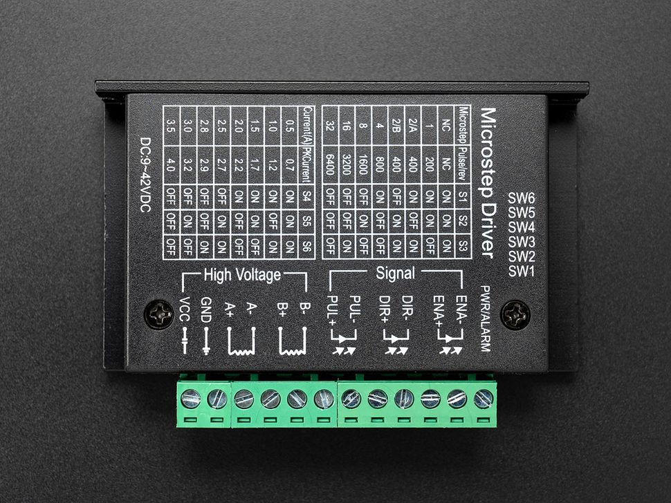 TB6600 Stepper Motor Driver Controller Top
