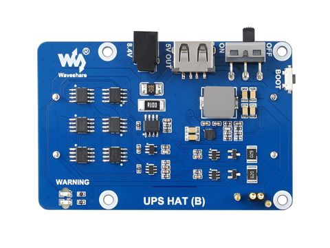UPS HAT (B) for Raspberry Pi, Supports 18650 Li-Ion Battery