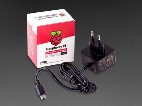 Raspberry Pi 4 Official 15W USB C Power Supply