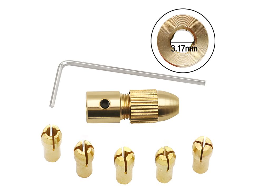Micro Drill Chuck with 3.17mm Shaft Hole