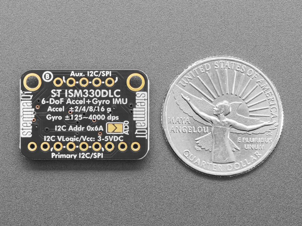 Image for Adafruit ISM330DHCX 6-DoF IMU Accelerometer Gyro - STEMMA QT/Qwiic
