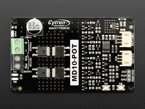 Cytron MD10-POT 7-30V 10A DC Motor Driver with Potentiometer & Switch Control 