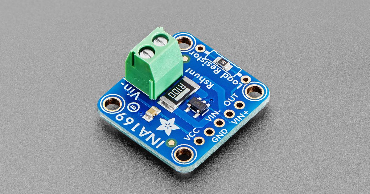 Adafruit INA169 Analog DC Current Sensor Breakout - 60V 5A Max ...