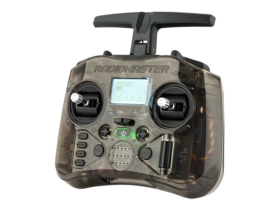 RadioMaster Pocket Radio Controller (M2) Charcoal Angled