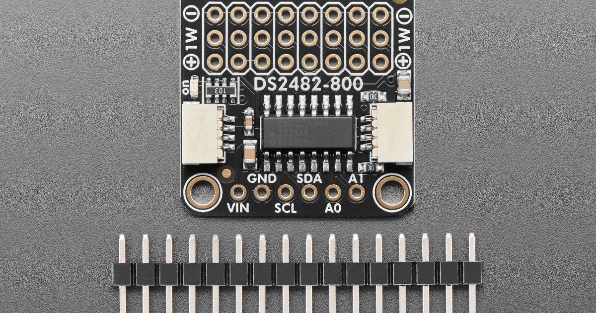 Adafruit DS2482S-800 8-Channel I2C to 1-Wire Adapter | Thingbits ...