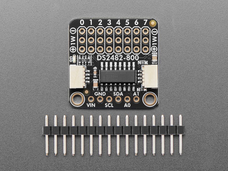 Image for Adafruit DS2482S-800 8-Channel I2C to 1-Wire Adapter - STEMMA QT/Qwiic
