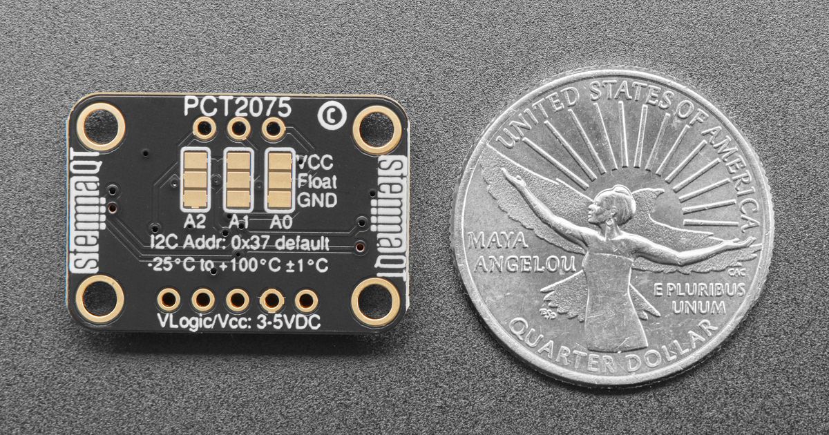 Adafruit PCT2075 I2C Temperature Sensor Breakout - STEMMA QT/Qwiic ...