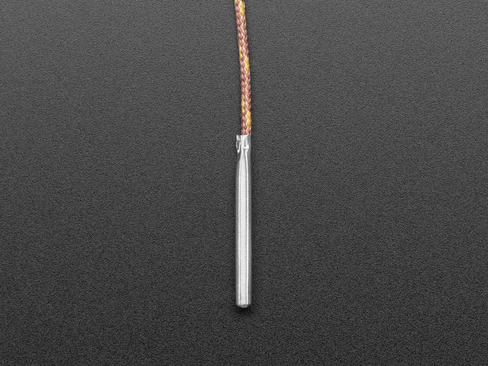 Image for Type-K Thermocouple - Glass Braid Insulated Steel Tip