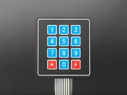 3x4 Membrane Matrix Keypad - 12 Keys