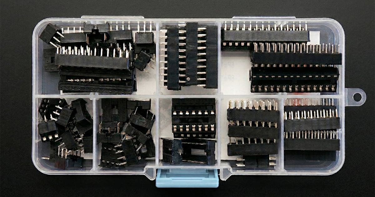 DIP IC Sockets Assortment Kit – Multiple Pin Sizes | Thingbits Electronics