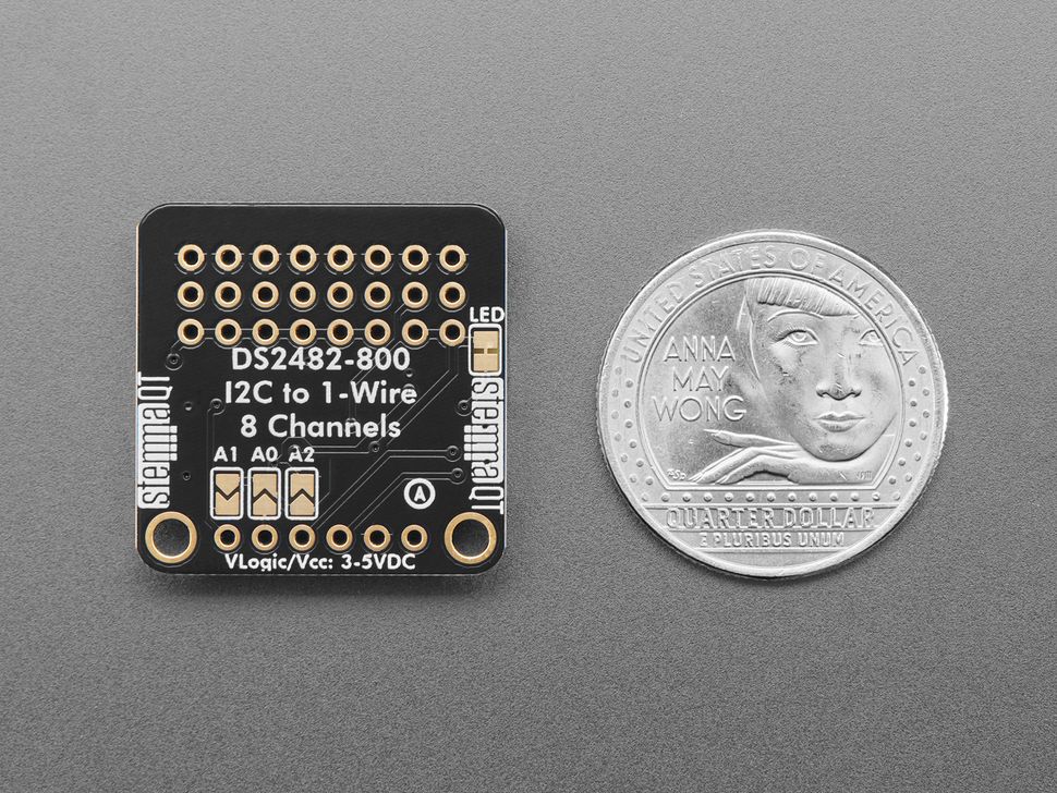 Image for Adafruit DS2482S-800 8-Channel I2C to 1-Wire Adapter - STEMMA QT/Qwiic