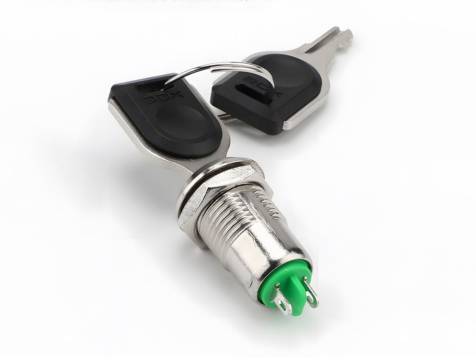Key Lock Switch - 12mm Round Panel Mount - Image 3