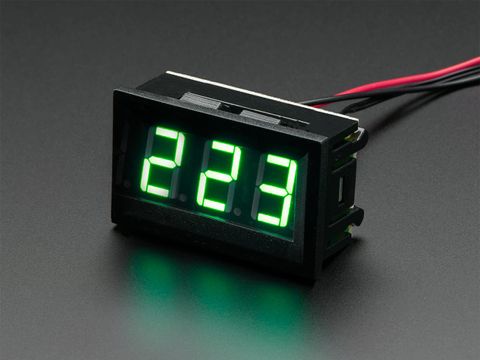 2-wire AC Voltmeter with LED Display Panel - 70V ~ 500V AC