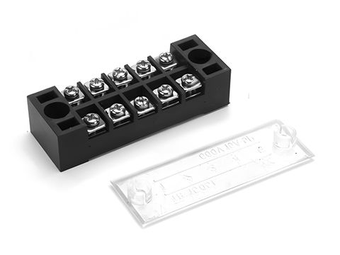600V Barrier Screw Terminal Block Strip with Lid