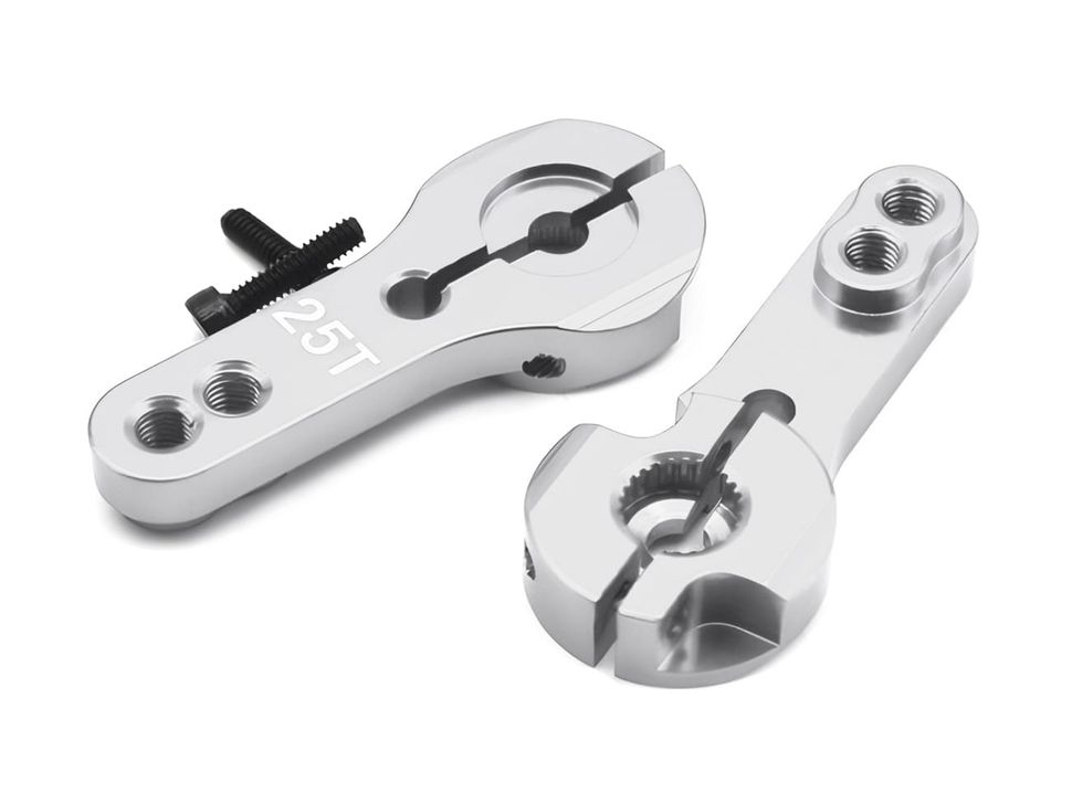 25T Standard Servo Horn Aluminium Arm - Silver