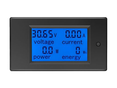 DC Digital Panel Mount Volt, Current and Power Meter Display with Backlight