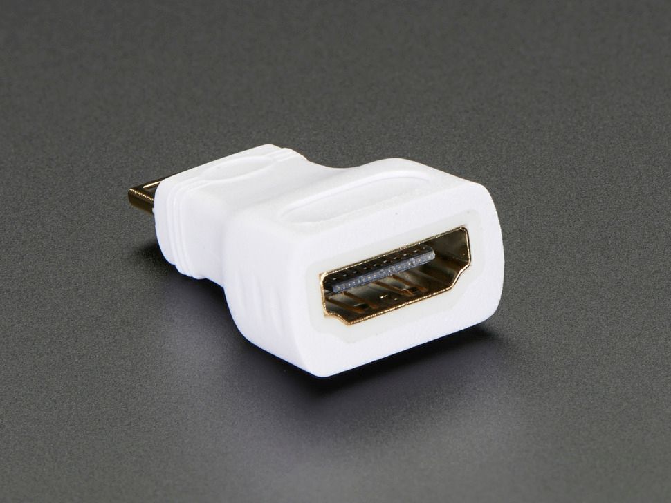Mini HDMI Plug to Standard HDMI Jack Adapter 