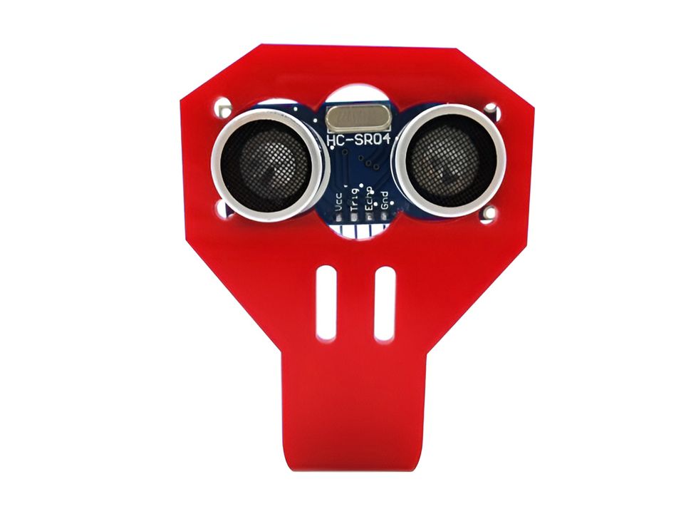 HC-SR04 Sensor Fixed Mounting Bracket Red