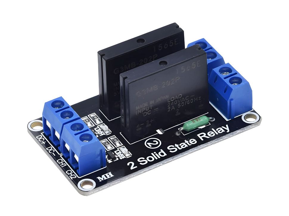 2 Channel 2A SSR Solid State Relay
