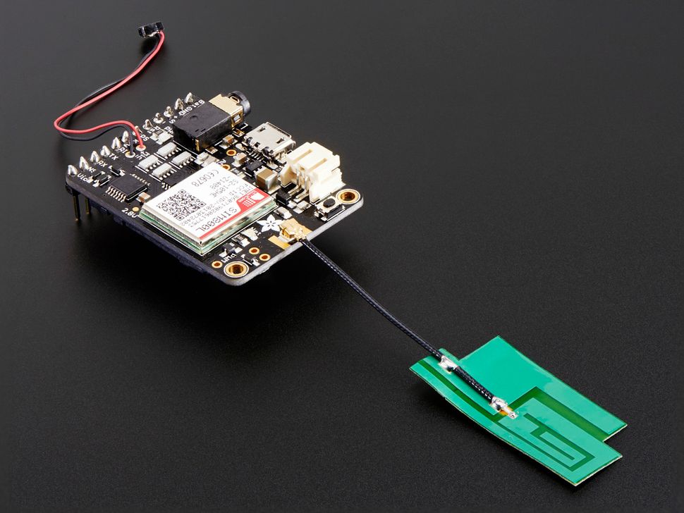 Image for Slim Sticker GSM Cellular Quad-Band Antenna - 3dBi uFL