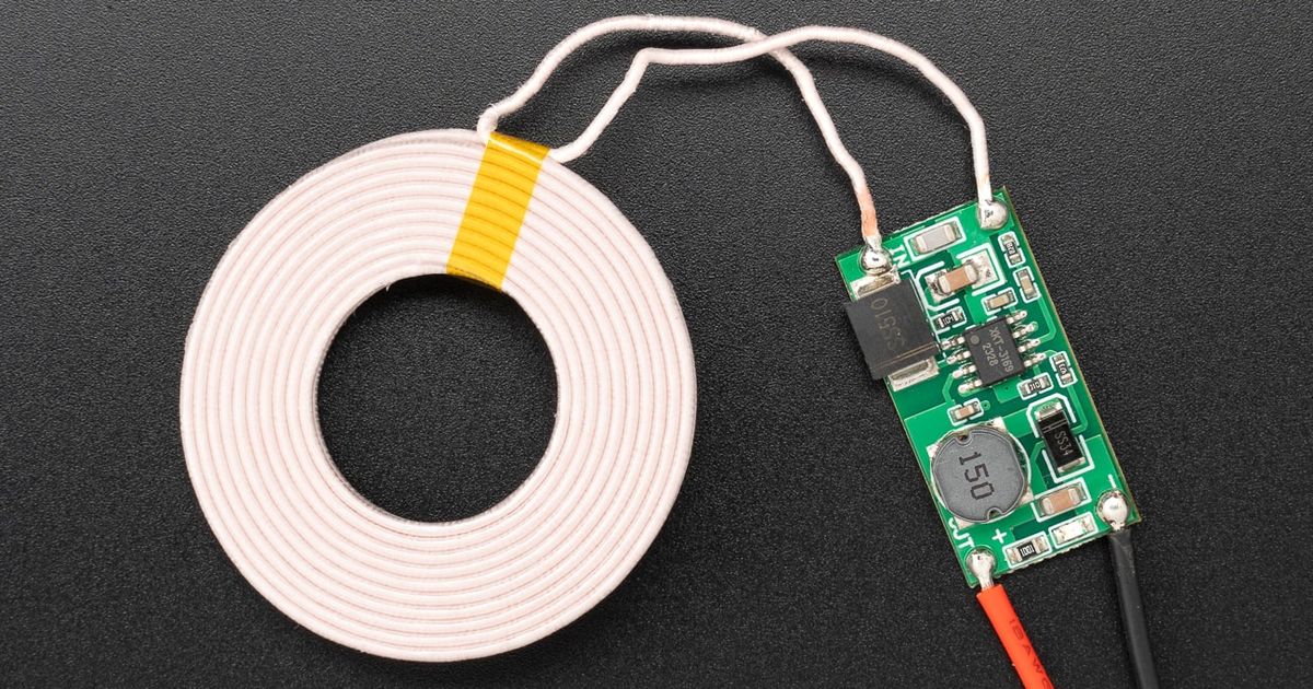 5V 2A Inductive Wireless Charging Transmitter & Receiver Kit ...