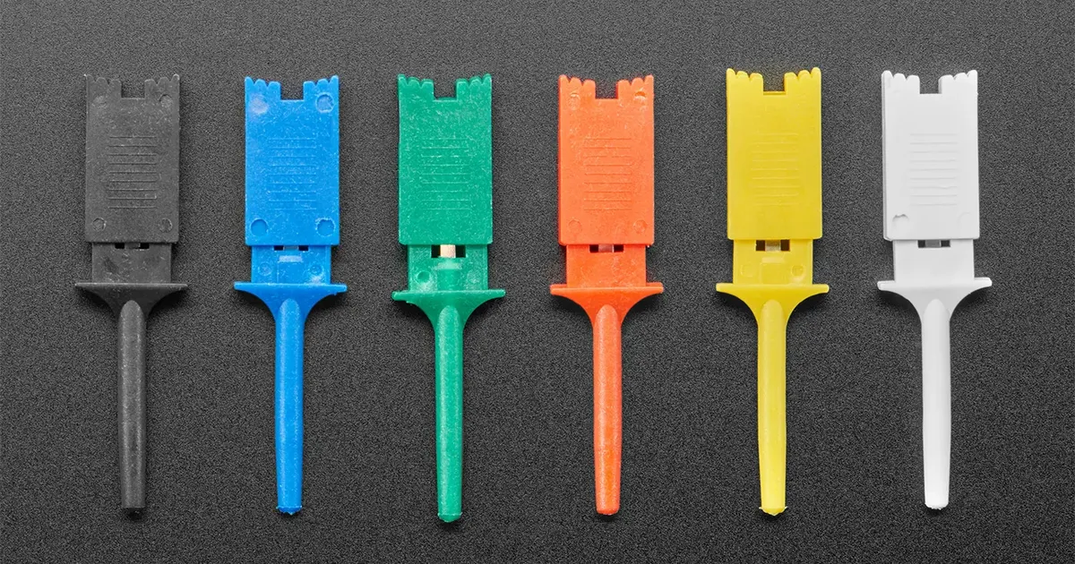 Multi-Color Test Hook Grabber Probe Clips for Multimeter, Logic ...