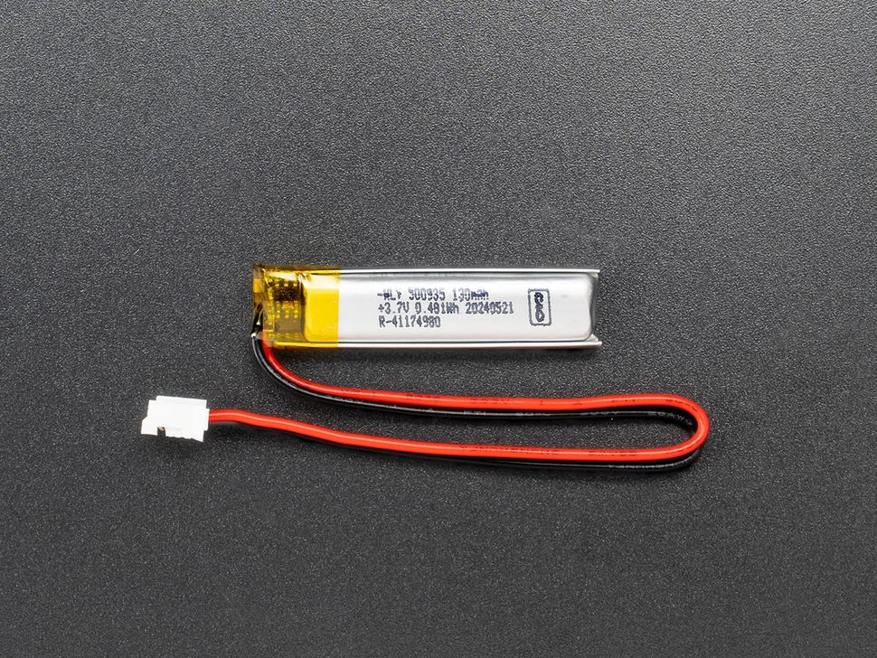 Lithium Ion Polymer Battery 3.7V 130mAh
