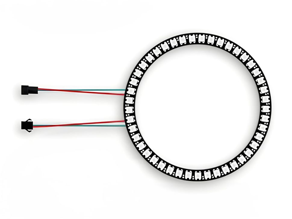 45 WS2812B 5050 RGB LED Ring with Wire