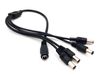 4-Way 2.1mm DC Barrel Jack to Plug Splitter