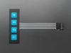1x4 Membrane Matrix Keypad - 4 Keys Full Image